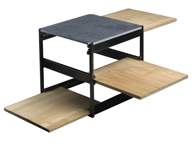 Gusta Etagere / Serveertoren Kubus - Zwart - 3-laags - Afbeelding 5