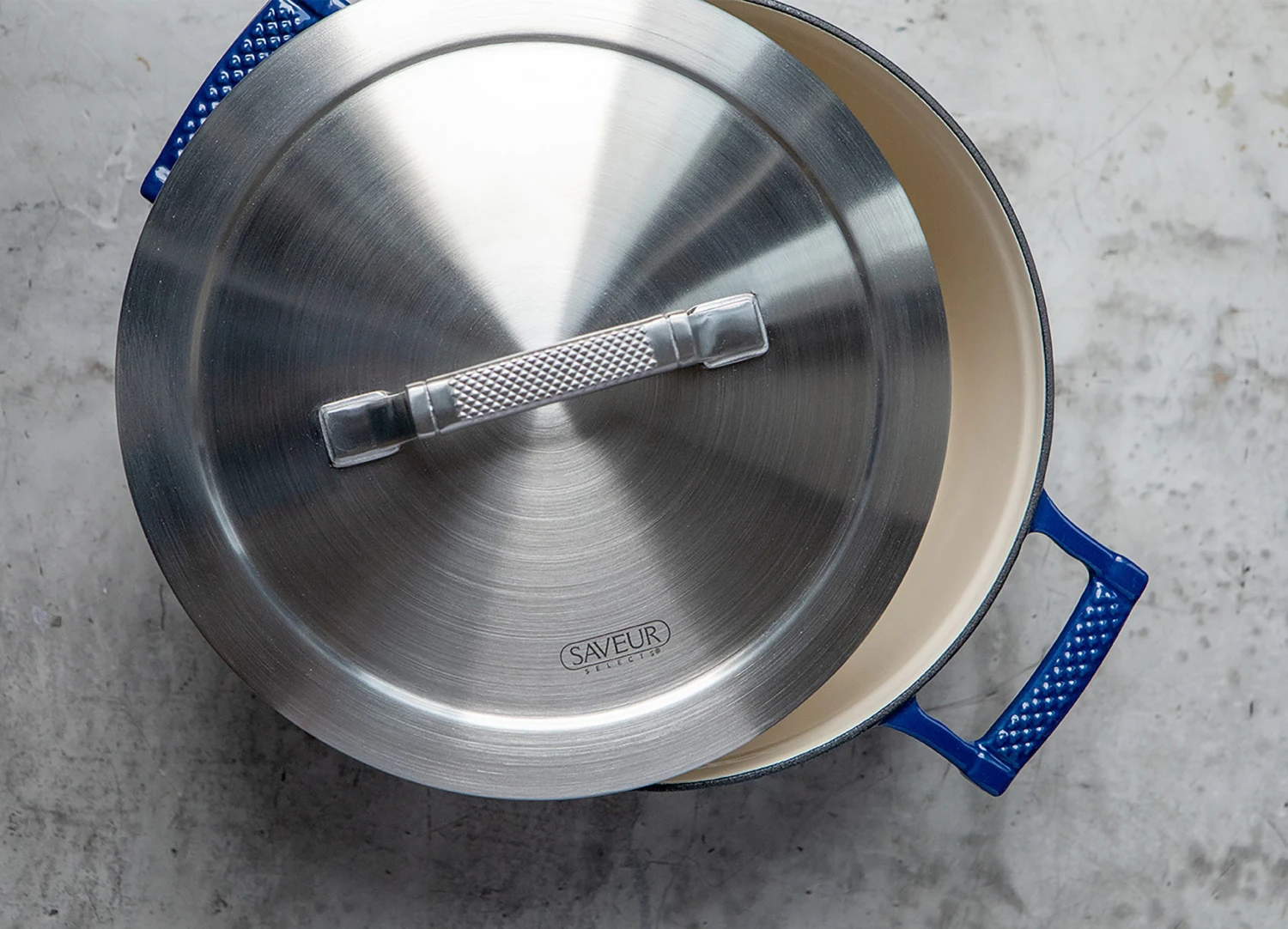 Saveur Selects Hapjespan Voyage - Classic Blue - ø 25 Cm / 3.3 Liter - Geëmailleerde Anti-aanbaklaag - Afbeelding 5