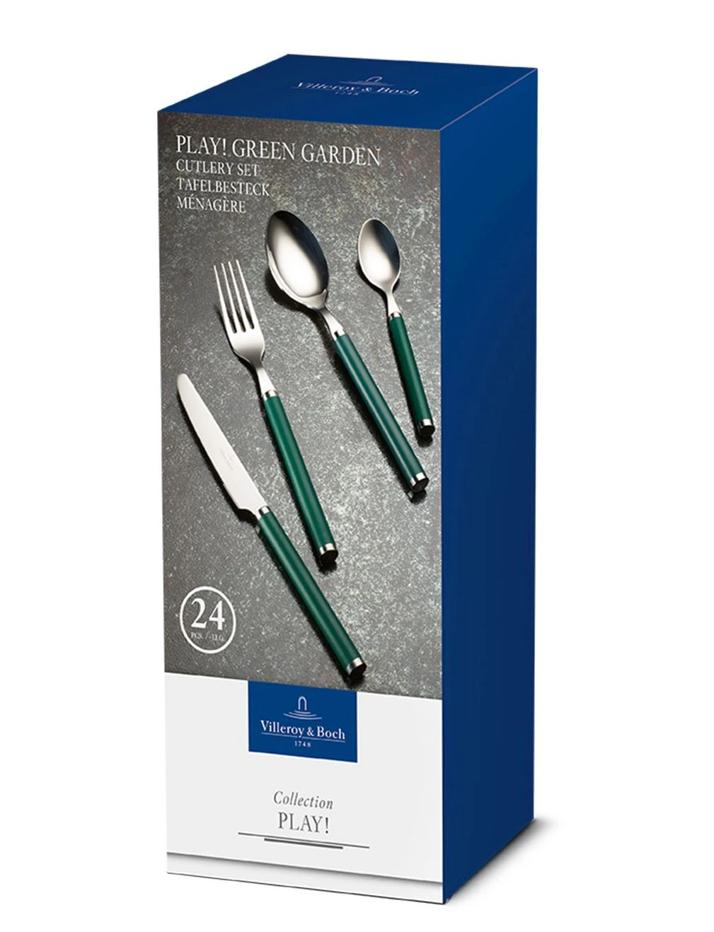 Villeroy & Boch Bestekset Play! - Green Garden - 24 Delig / 6 Personen - Afbeelding 5