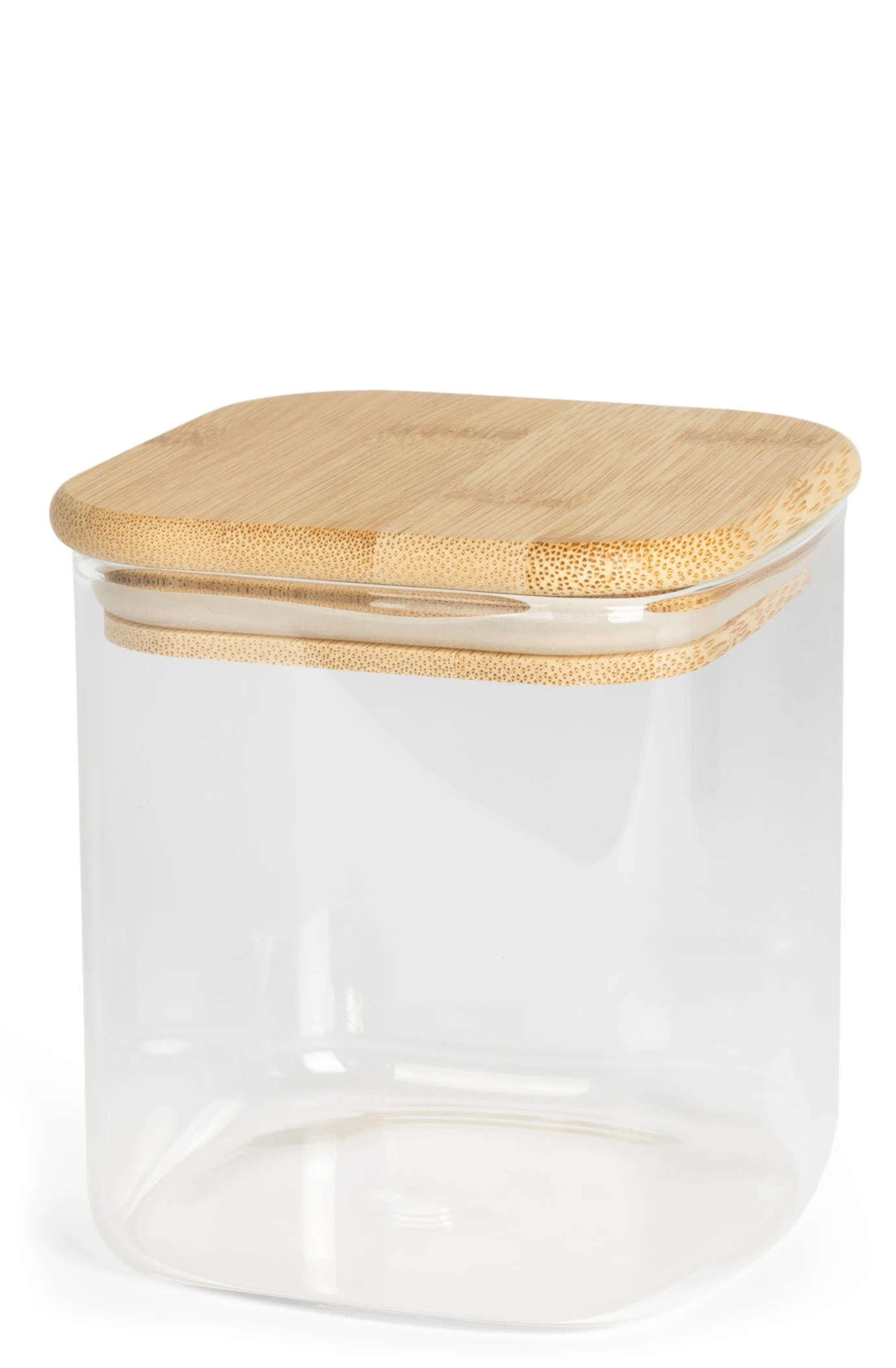 Sareva Voorraadpot - Glas / Bamboe - 800 Ml - Afbeelding 2