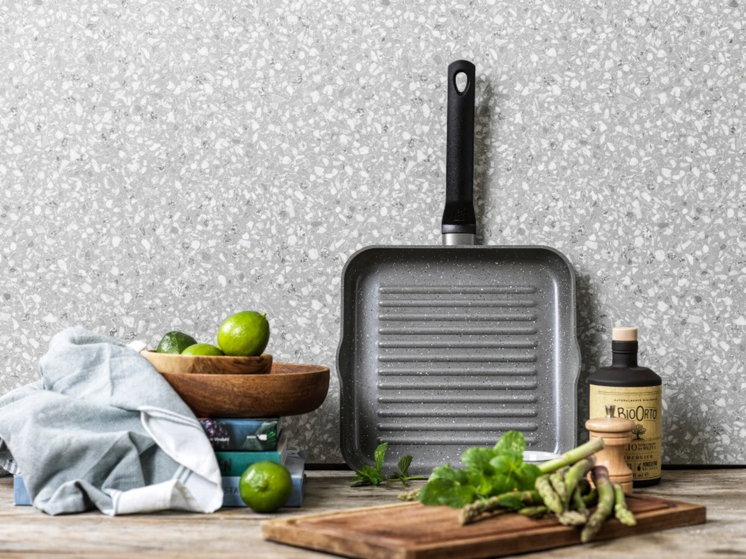 BK Grillpan Granite Aluminium - 26 X 26 Cm - Keramische Anti-aanbaklaag - Afbeelding 2