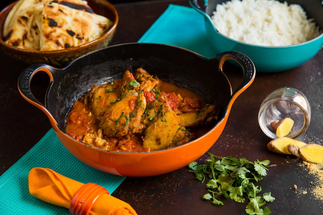 Le Creuset Wokpan / Balti Dish - Oranjerood - ø 24 Cm / 2.7 Liter - Geëmailleerde Anti-aanbaklaag - Afbeelding 2