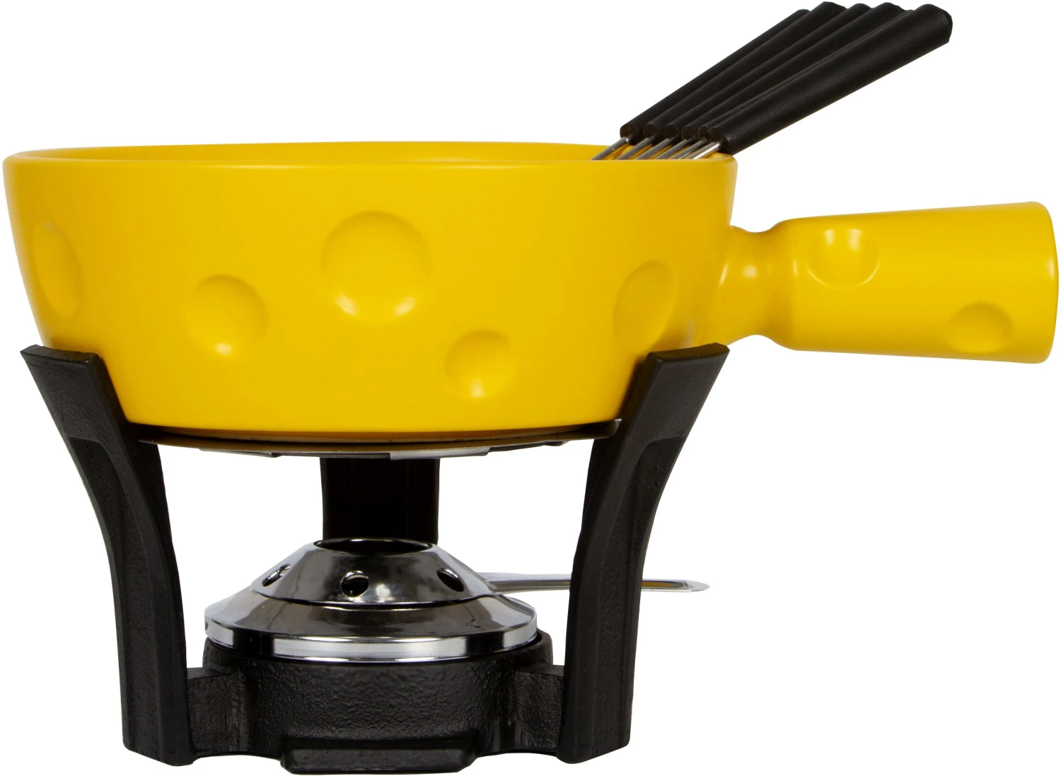 Boska Fondueset Cheesy - 6 Personen - Geel/zwart - 1.3 Liter - Afbeelding 2
