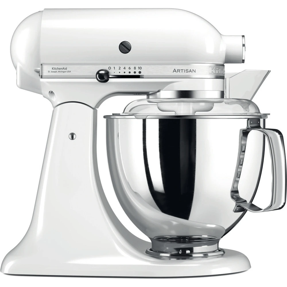 KitchenAid Keukenmachine Artisan - Kantelbare Kop - Wit - 4.8 Liter - 5KSM175PSEWH