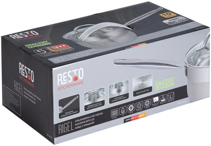 Resto Kitchenware Steelpan Rigel - ø 16 Cm / 1.9 Liter - Afbeelding 9