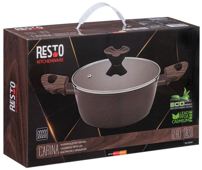 Resto Kitchenware Kookpan Carina - ø 20 Cm / 2 Liter - Standaard Anti-aanbaklaag - Afbeelding 7