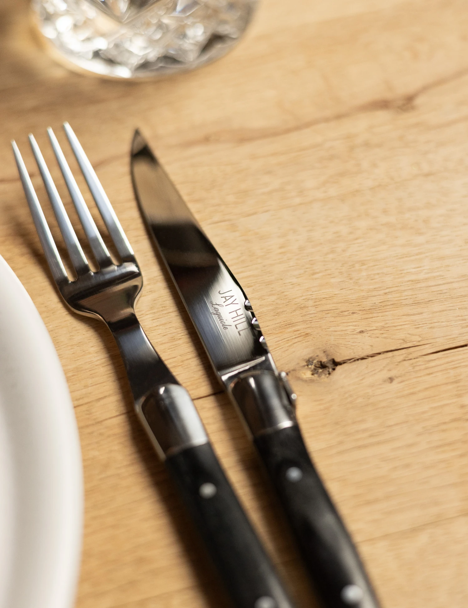 Jay Hill Bestekset Laguiole - Zwart - 16-delig / 4 Personen - Afbeelding 5