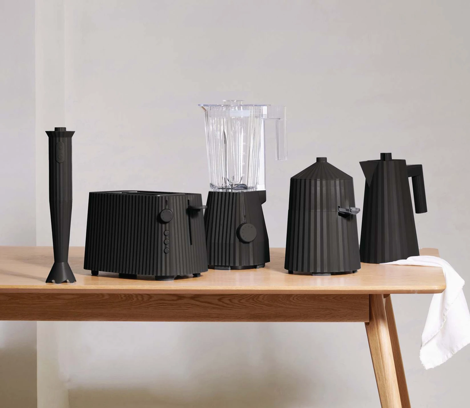 Alessi Staafmixer Plissé - 2 Standen - Zwart - Michele De Lucchi - MDL10 B - Afbeelding 4