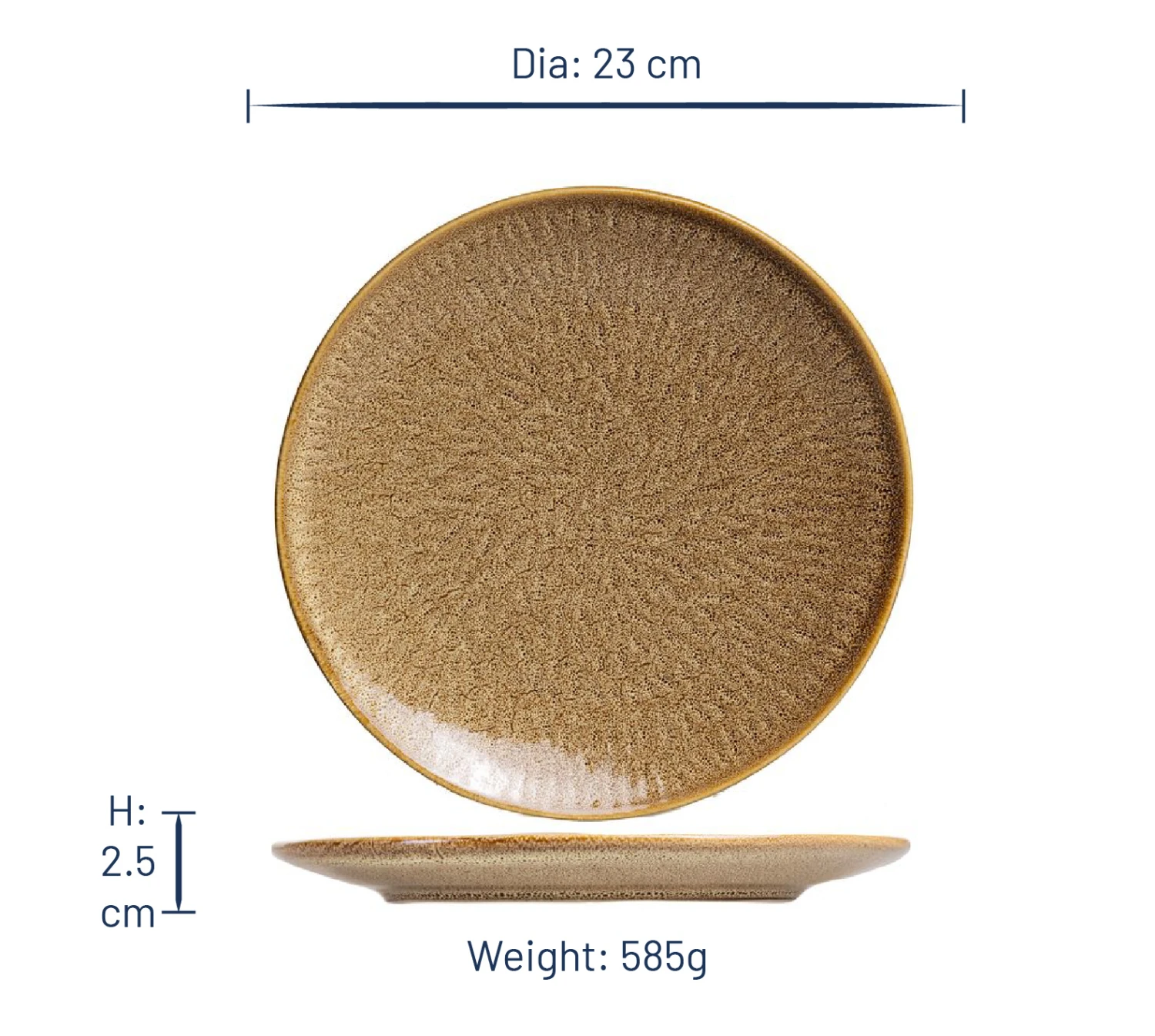 Jay Hill Serviesset Alderney - 16-delig / 4 Personen - Bruin/Geel - Afbeelding 9