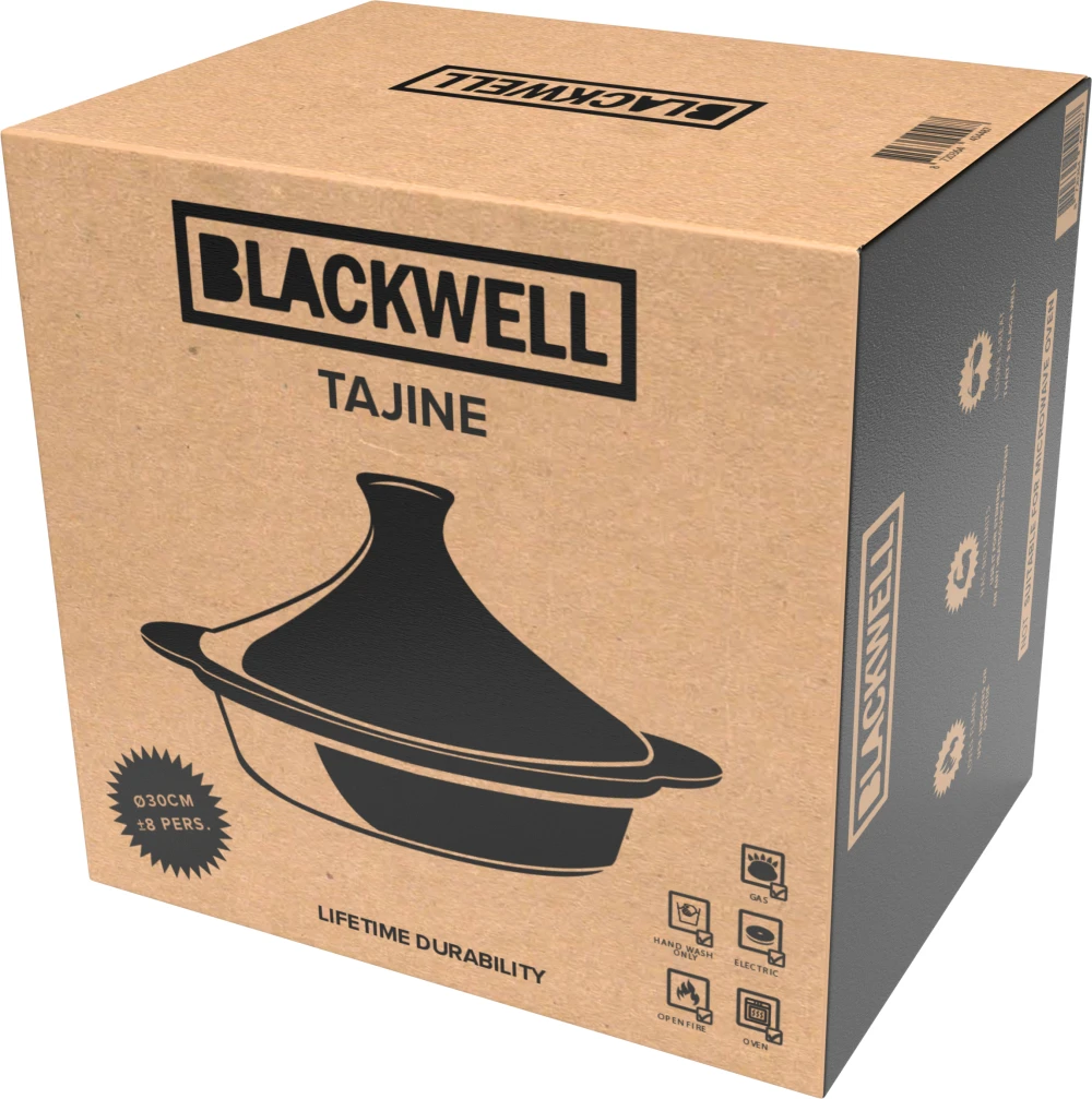 Blackwell Tajine Gietijzer - Zwart - ø 30 Cm / 3 Liter - Afbeelding 7