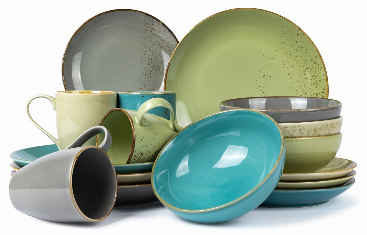 Jay Hill Serviesset Santorini - 16-delig / 4 Personen - Groen