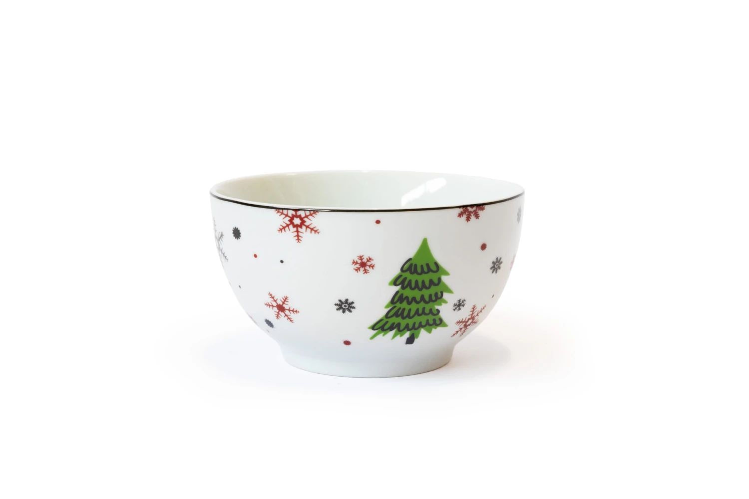 Studio Tavola Kerstservies - Porselein - Rood - 18-delig / 6 Personen - Afbeelding 6