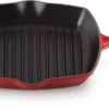 Le Creuset Grillpan Signature - Kersenrood - 26 X 26 Cm - Geëmailleerde Anti-aanbaklaag