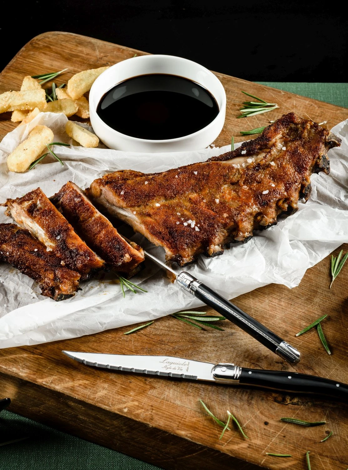 Laguiole Style De Vie Steakmessen Premium Line Zwart 6 Stuks - Afbeelding 4