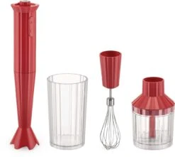 Alessi Staafmixer Set Plissé - Rood - Michele De Lucchi - MDL10S R