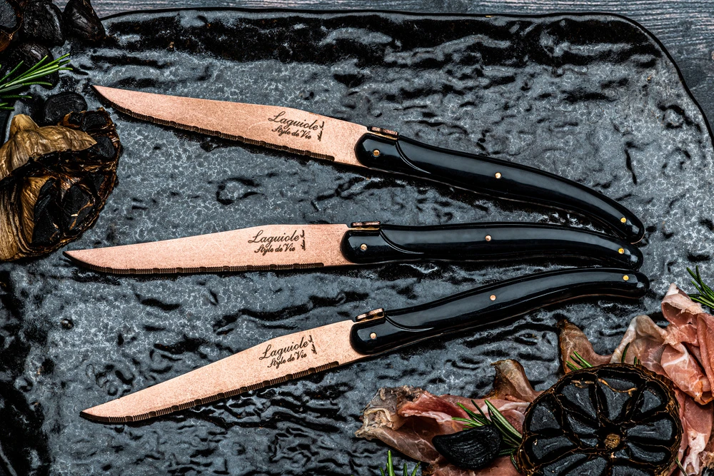 Laguiole Style De Vie Steakmessen Prestige Line Koper - 6 Stuks - Afbeelding 2
