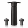 Vacu Vin Wijnpomp Met 2 Wijnstoppers - Wine Saver - Zwart