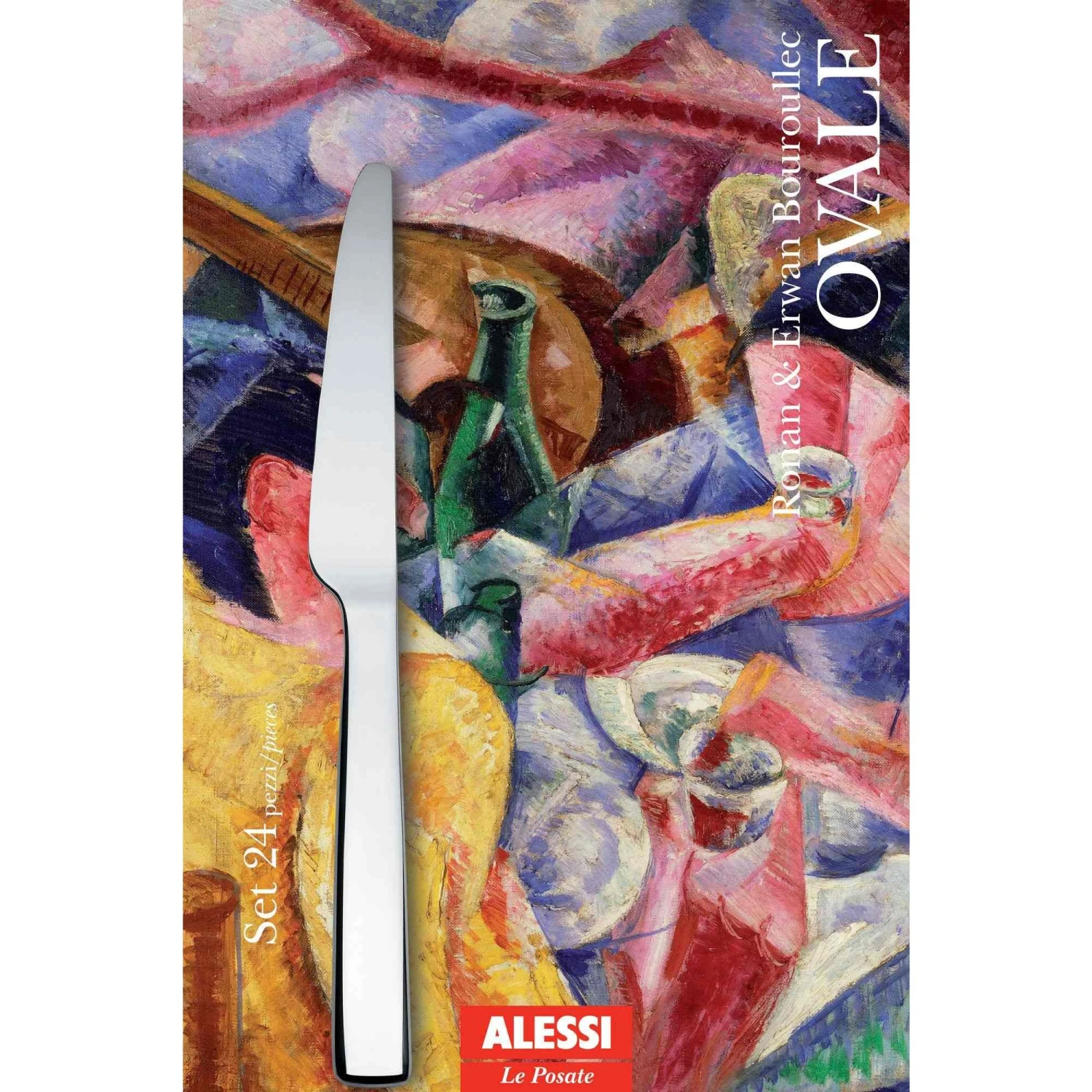 Alessi Bestekset Ovale - REB09S24 - 24-delig / 6 Personen - Door Ronan & Erwan Bouroullec - Afbeelding 4