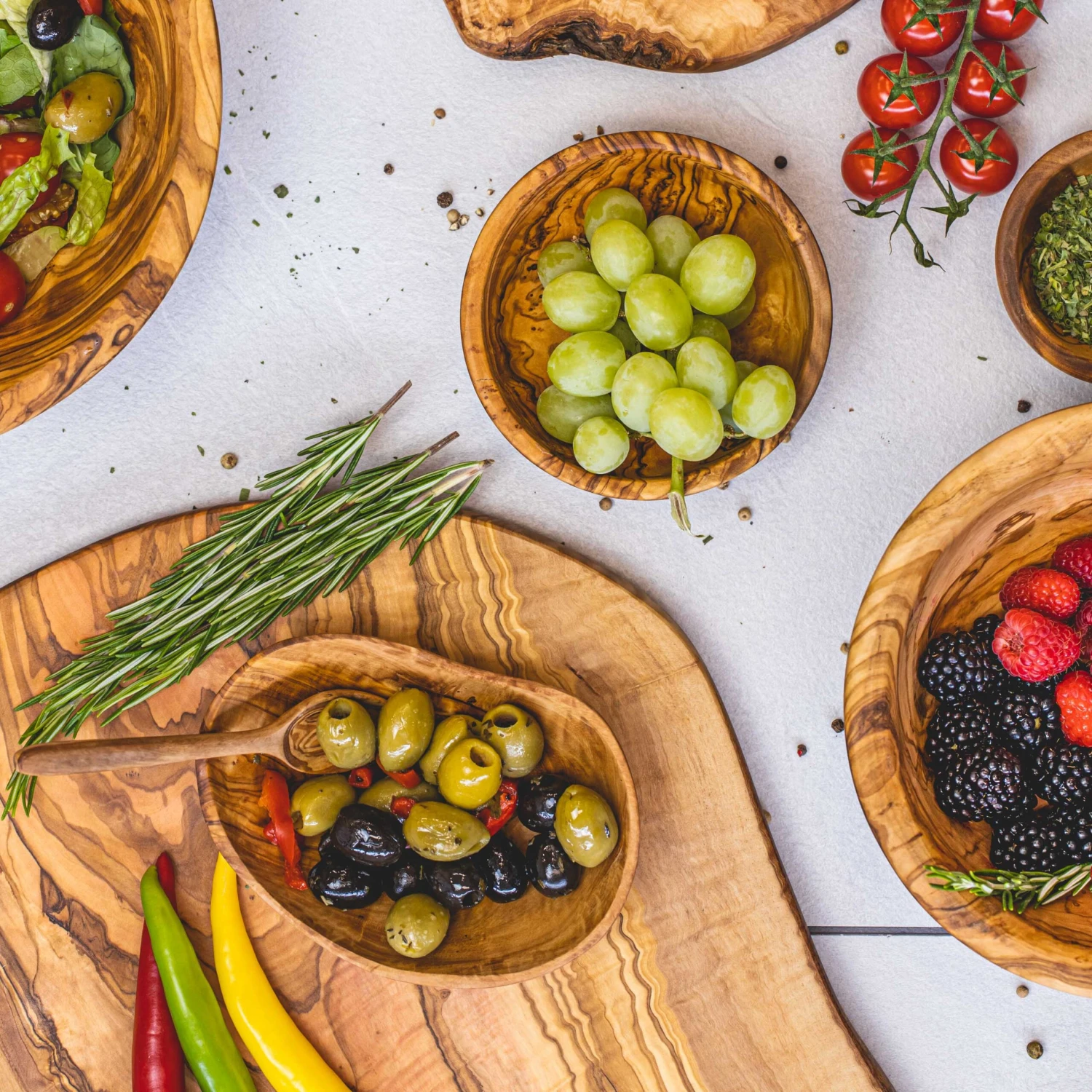 Jay Hill Serveerplank XL Tunea - Olijfhout - 55 - 64 Cm - Afbeelding 2