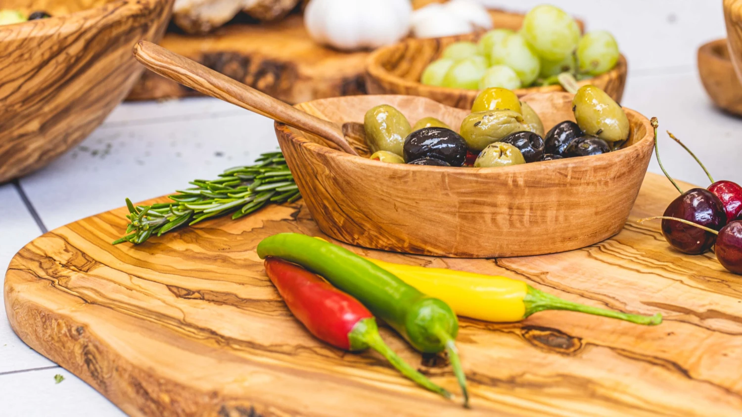 Jay Hill Serveerplank XL Tunea - Olijfhout - 55 - 64 Cm - Afbeelding 3