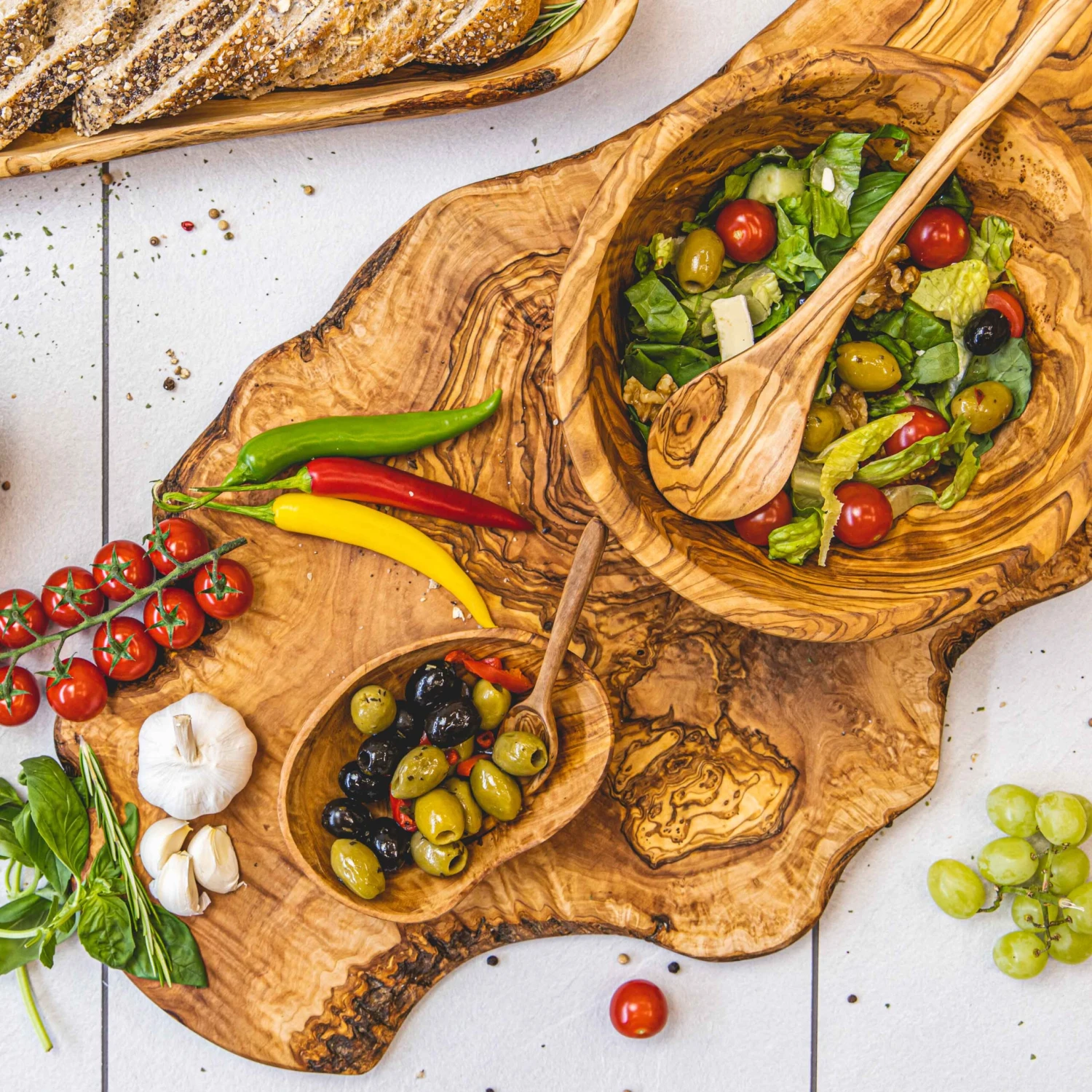 Jay Hill Pollepel Tunea - Olijfhout - 30 Cm - Afbeelding 2