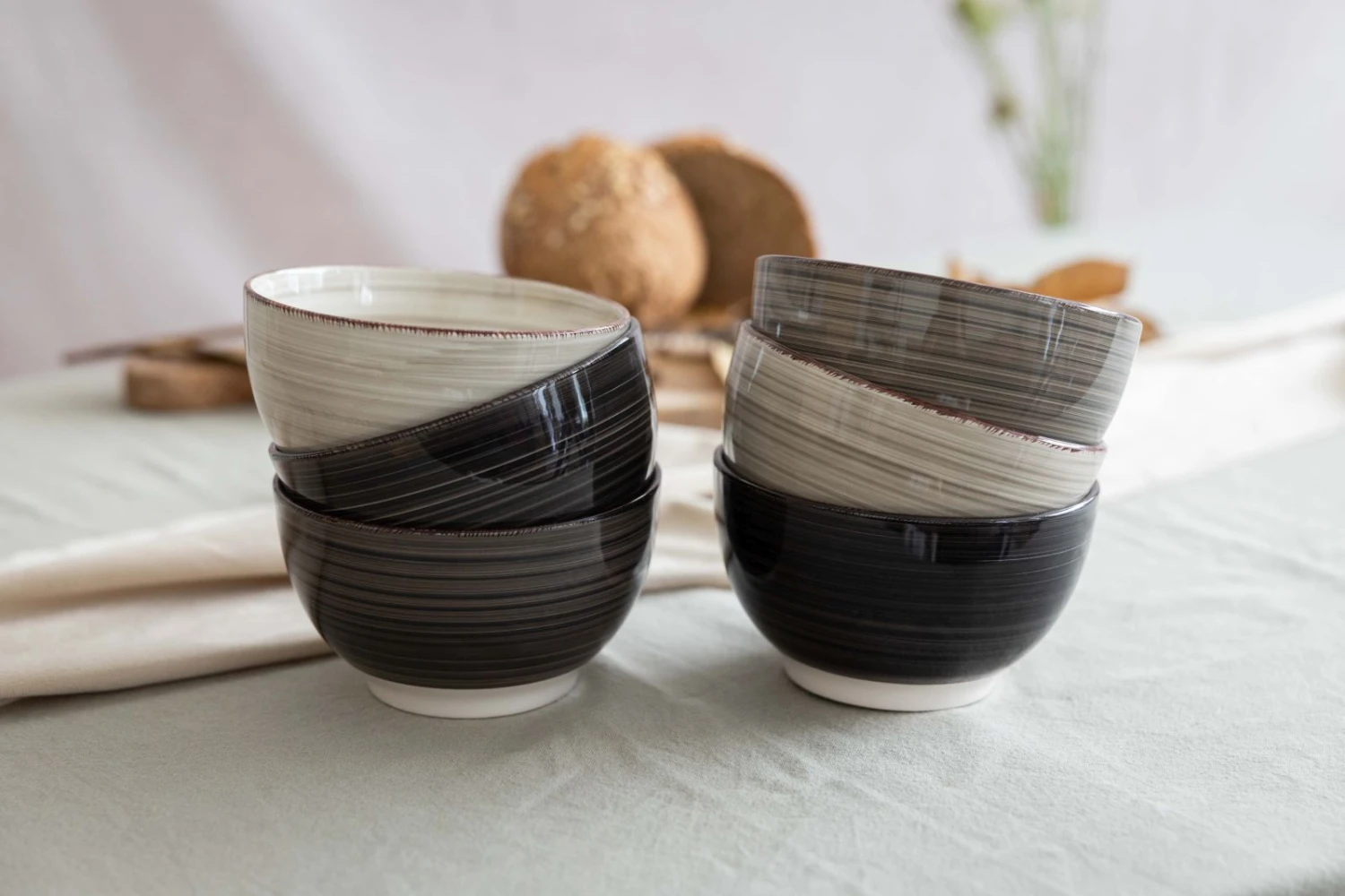 Studio Tavola Kleine Kommen Vintage Loft ø 12 Cm - 6 Stuks - Afbeelding 3