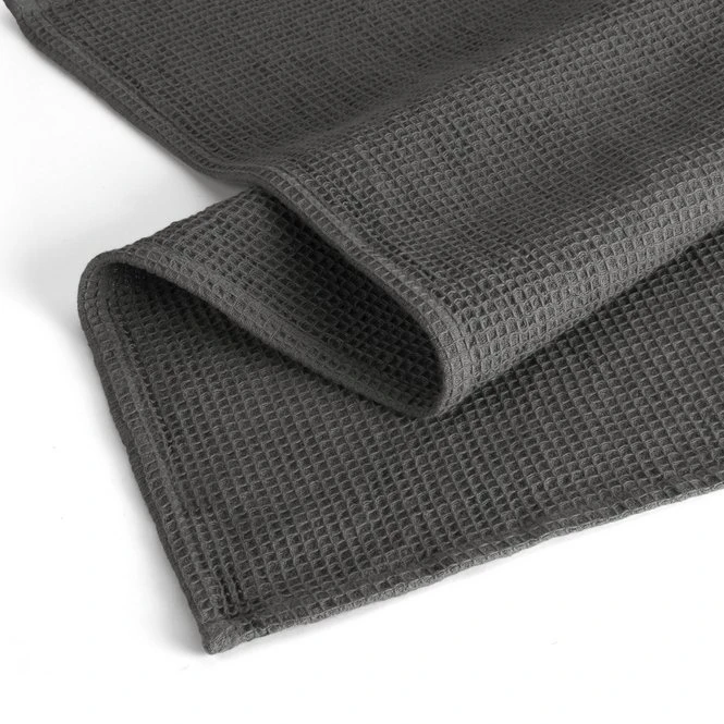 Walra Keukenhanddoek Cubes Uni Off Black 50 X 70 Cm - Afbeelding 2