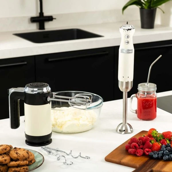Westinghouse Handmixer Retro Collections - 6 Standen - Vanilla White - WKHM250WH - Afbeelding 2