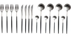 Jay Hill Bestekset - RVS - Zwart - 16-delig / 4 Personen