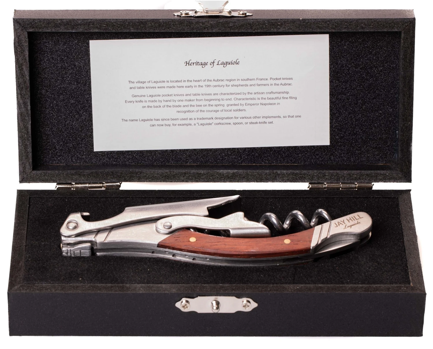 Jay Hill Kurkentrekker / Kelnersmes Laguiole - Rozenhout - Afbeelding 5