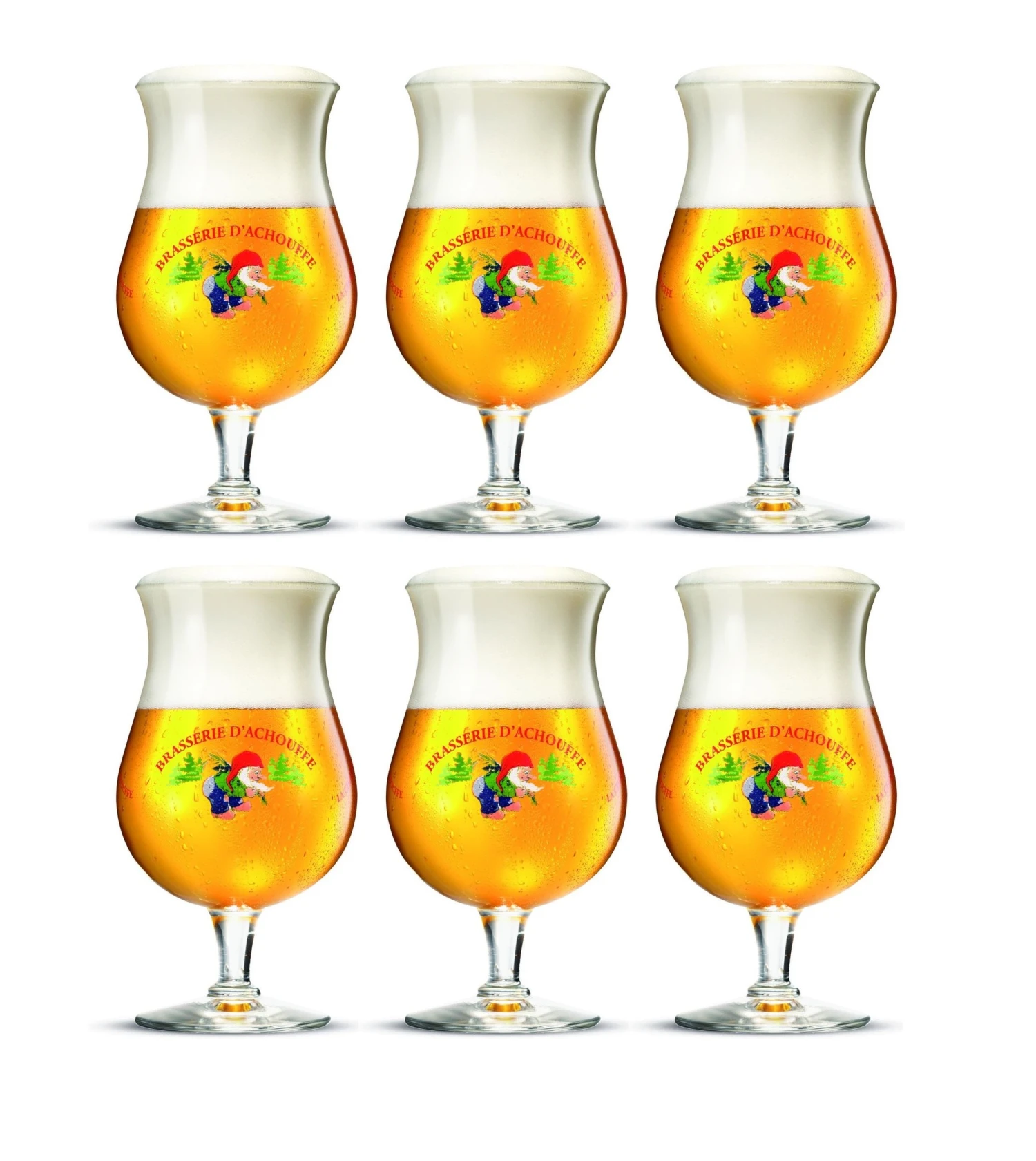 La Chouffe Bierglazen - 250 Ml - 6 Stuks