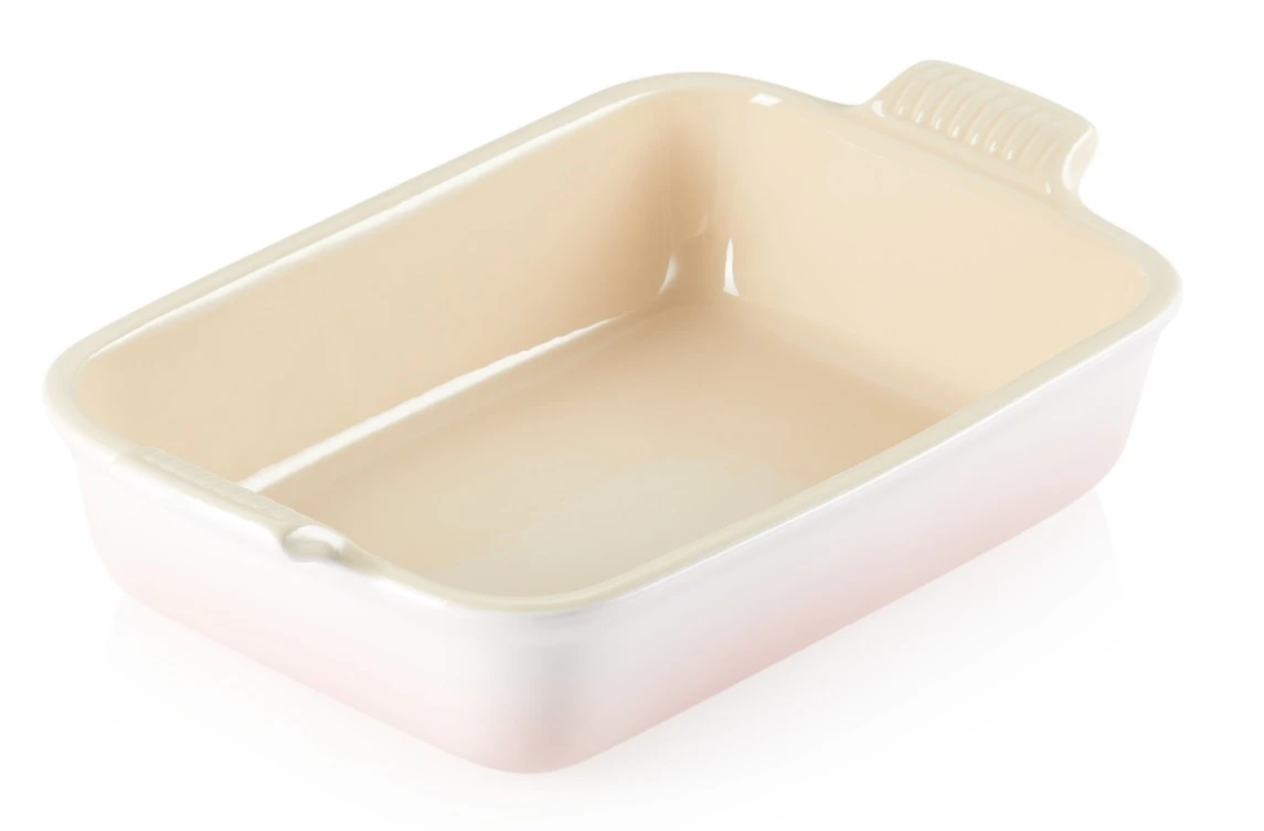 Le Creuset Ovenschaal Heritage - Shell Pink -26 X 19 Cm / 2.4 Liter - Afbeelding 2