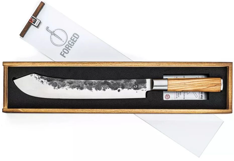 Forged Slagersmes Olive 25.5 Cm - Afbeelding 2