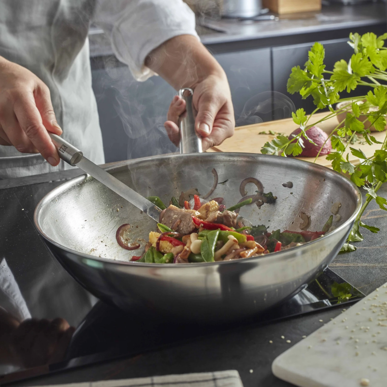 Demeyere Wokpan Apollo 7 - ø 32 Cm - Afbeelding 3