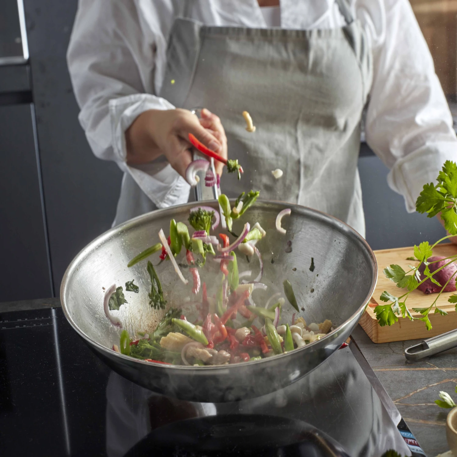 Demeyere Wokpan Apollo 7 - ø 32 Cm - Afbeelding 2