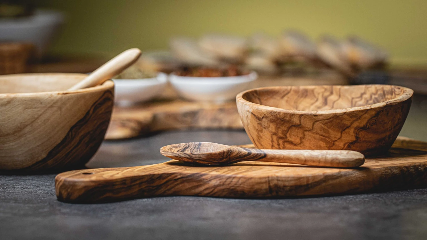 Jay Hill Sauslepel Tunea - Olijfhout - 30 Cm - Afbeelding 3