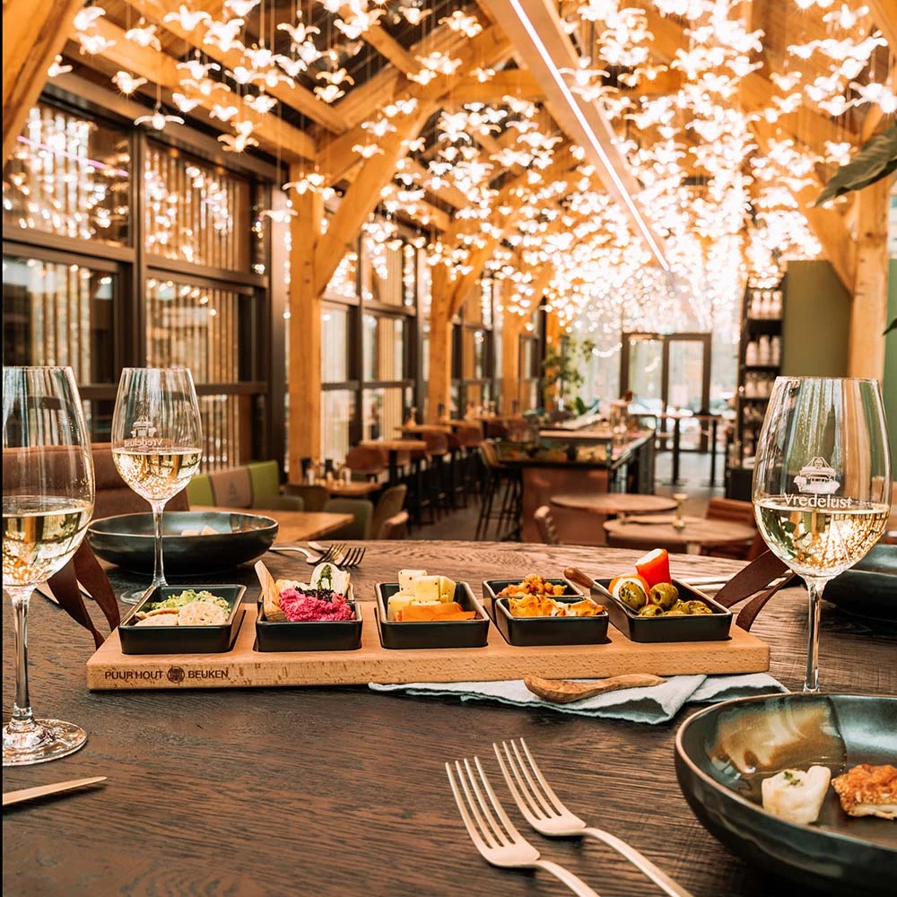 Bowls & Dishes Serveerplank / Tapasplank Streetfood 5-vaks Zwart - Large - Afbeelding 5